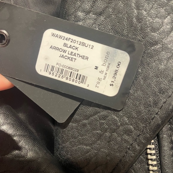 rag & bone Black Leather Jacket - Picture 4 of 6